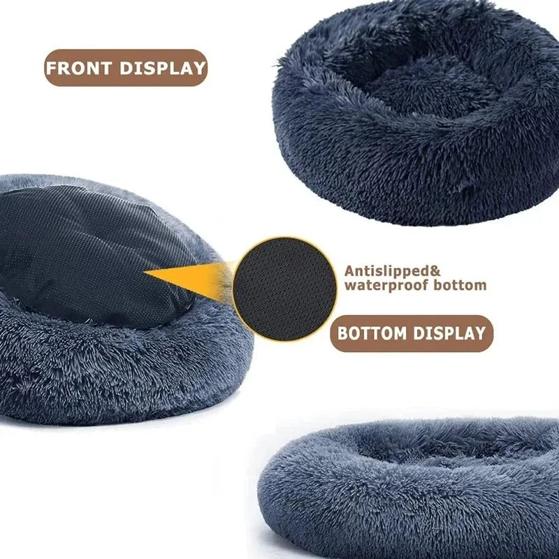 Calming Plush Pet Bed – Ultra Soft Anti-Anxiety Dog & Cat Sofa