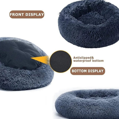 Calming Plush Pet Bed – Ultra Soft Anti-Anxiety Dog & Cat Sofa