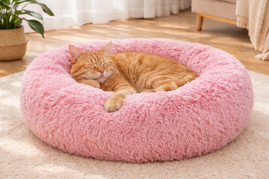 Calming Plush Pet Bed – Ultra Soft Anti-Anxiety Dog & Cat Sofa